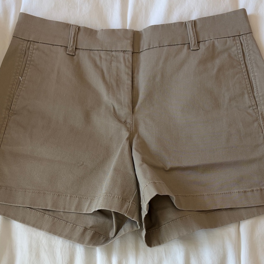 J Crew Factory khaki stretch chino shorts